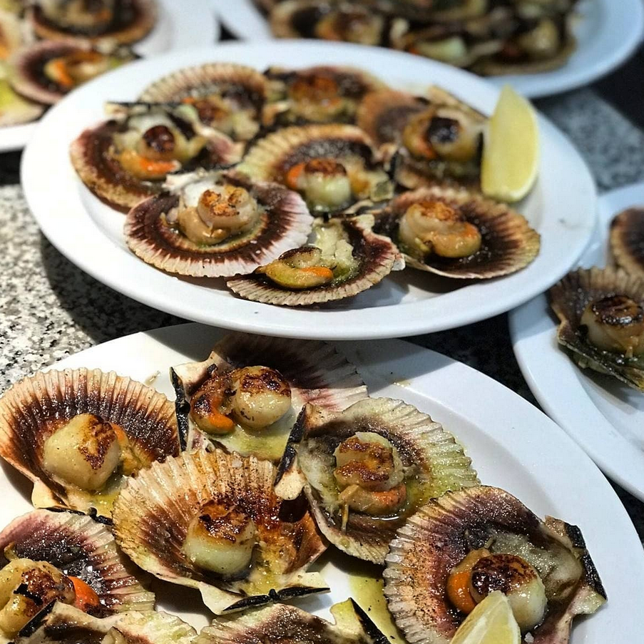 Zamburiñas a la plancha